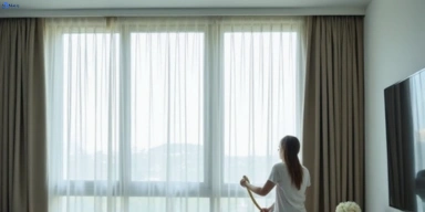 Delicate sheer drape cleaning northgate Matty Curtain Cleaning